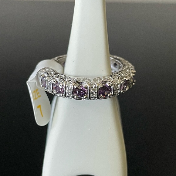 BP Dark Amethyst Sterling Silver Band (RBP 2185) - Picture 8 of 11